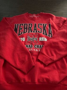 Vintage Nebraska Red Crewneck Sweatshirt - Collegiate Pullover